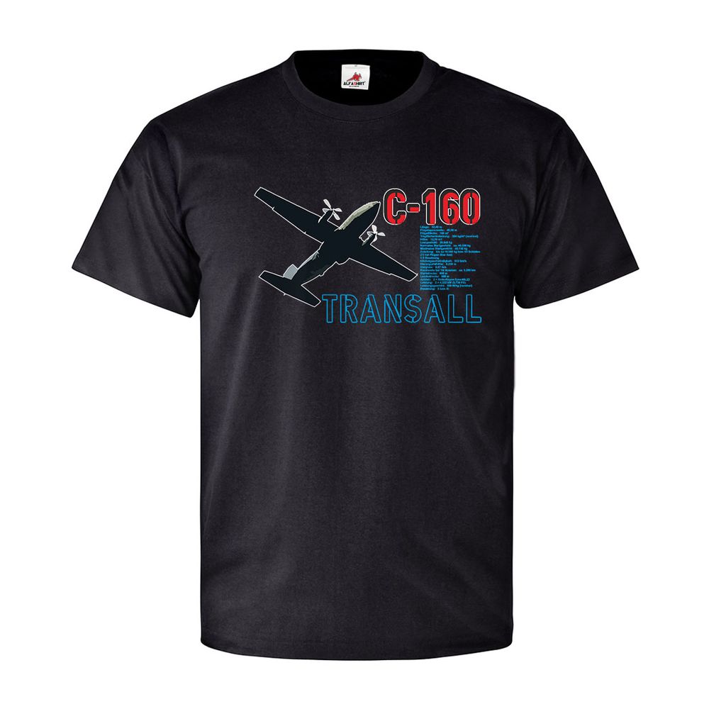 C-160 Transall Data Bundeswehr Luftwaffe Air Transport Squadron T-Shirt # 27216