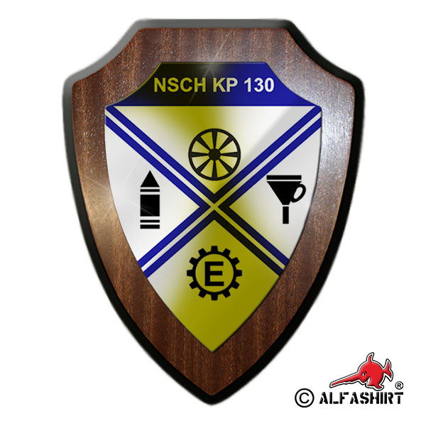 Heraldic shield / wall plate NschKp 130 replenishment company Wetzlar BW coat of arms # 15638