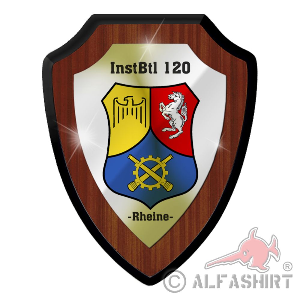 Heraldic shield InstBtl 120 Repair Battalion Rheine Bundeswehr # 37809