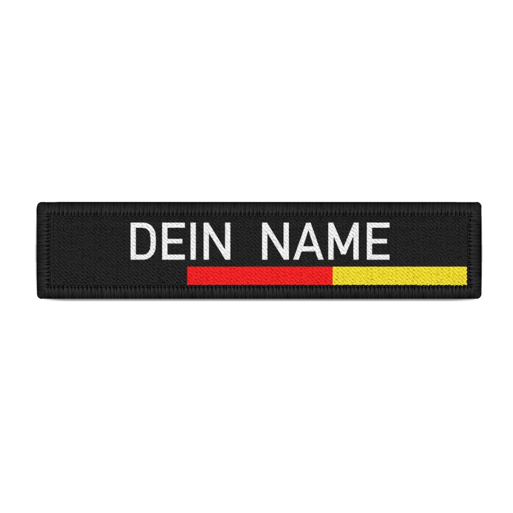 Namenschild Patch Deutschland Uniform personalisiert Jacke Aufnäher #34969