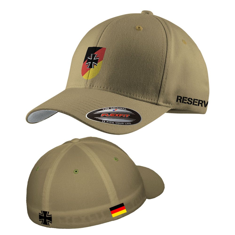 Flexft Kappe Oliv Reservist Kameradschaft Reserve Bundeswehr Kreuz GER DE Flagge Fahne Wappen #47485