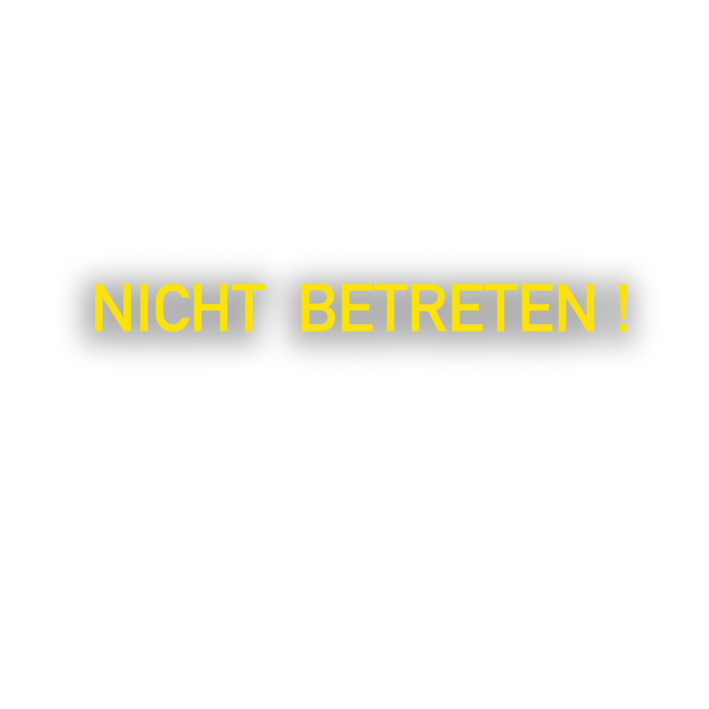 Sticker Do not enter car Bundeswehr military vehicle 15x1.3cm # A539