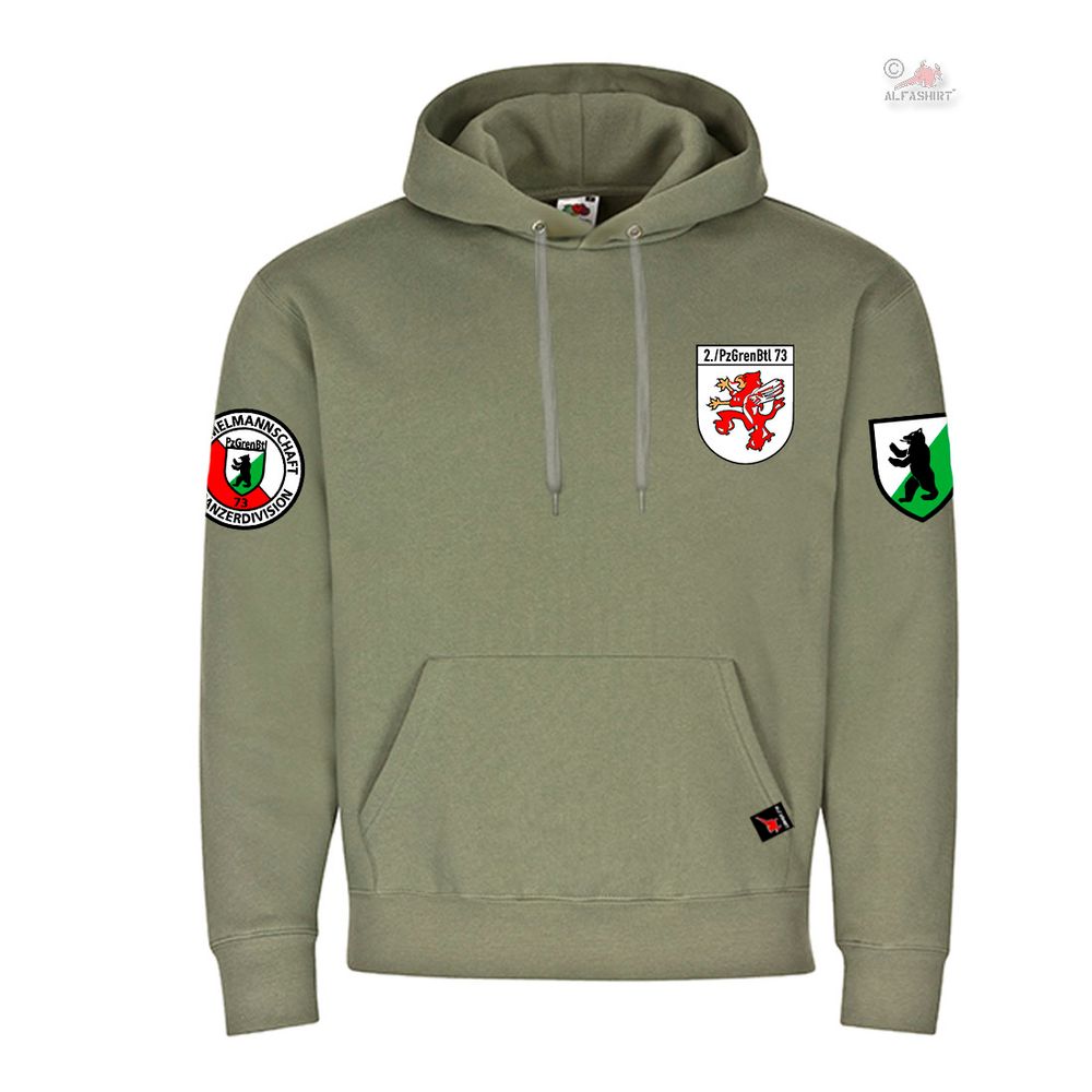 Hoodie 2 PzGrenBtl 73 Rommelmannschaft Panzergrenadier Bataillon #39303