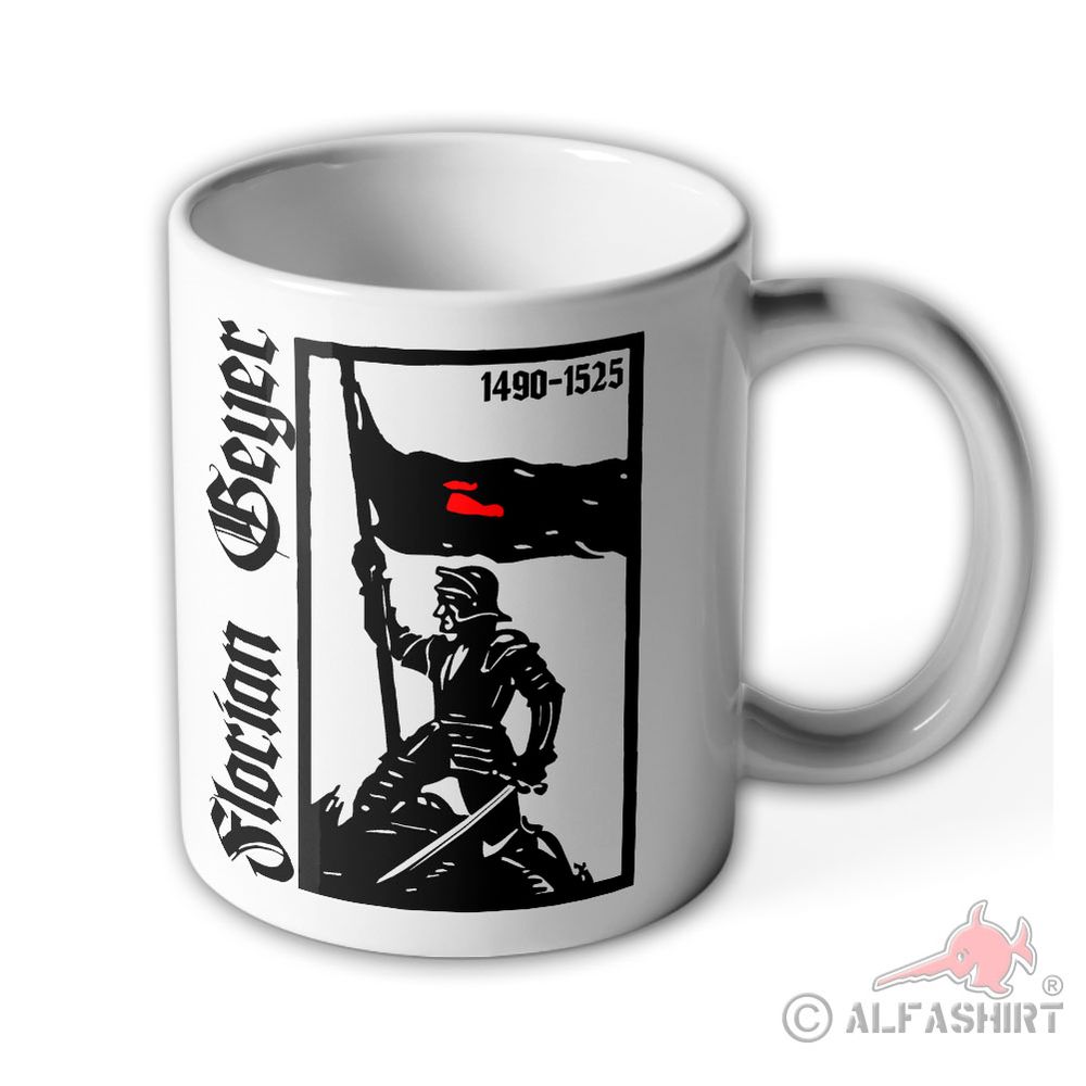 Tasse Florian Geyer Bauern-Führer Bauernkrieg Schwarzer Haufen #41141