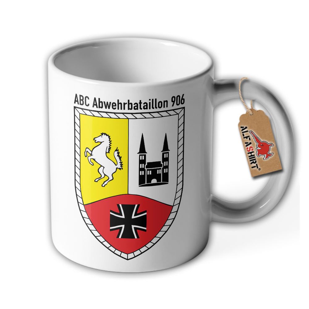Cup ABC Defense Battalion 906 Bundeswehr Coat of Arms ABC Defense Unit Cup Soldier Gift Military Cup Comradeship #46967