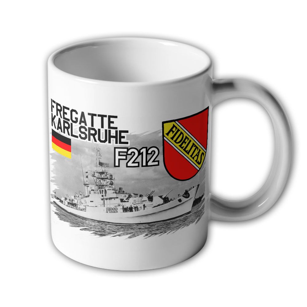 Tasse Fregatte Karlsruhe F212 Marine Bremen-Klasse Kiel UNIFIL II #47779