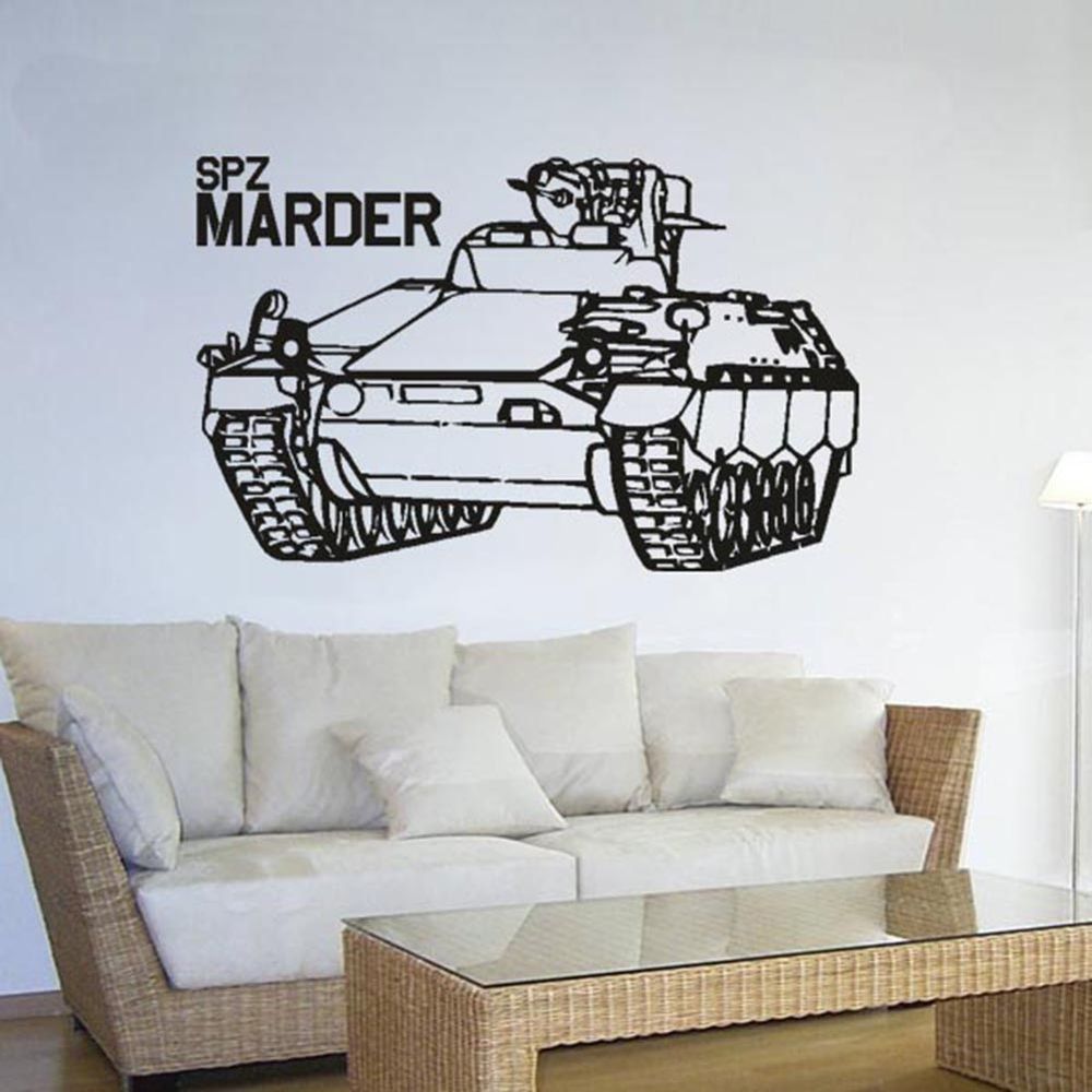 Spz Marder Bundeswehr Fahrzeug Schützenpanzer- Wandschmuck (ca. 45x71cm ) #3575