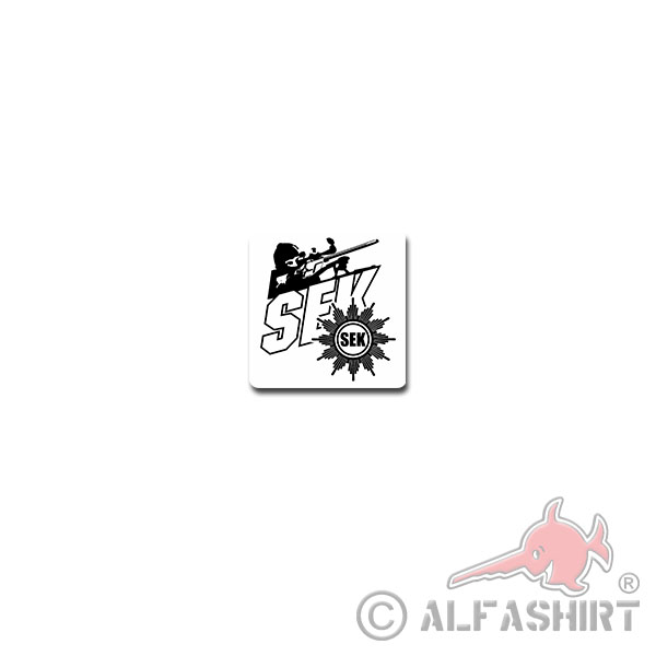 SEK Aufkleber Sticker Spezialeinsatzkommando Polizei Spezialeinheit 7x7cm#A4056