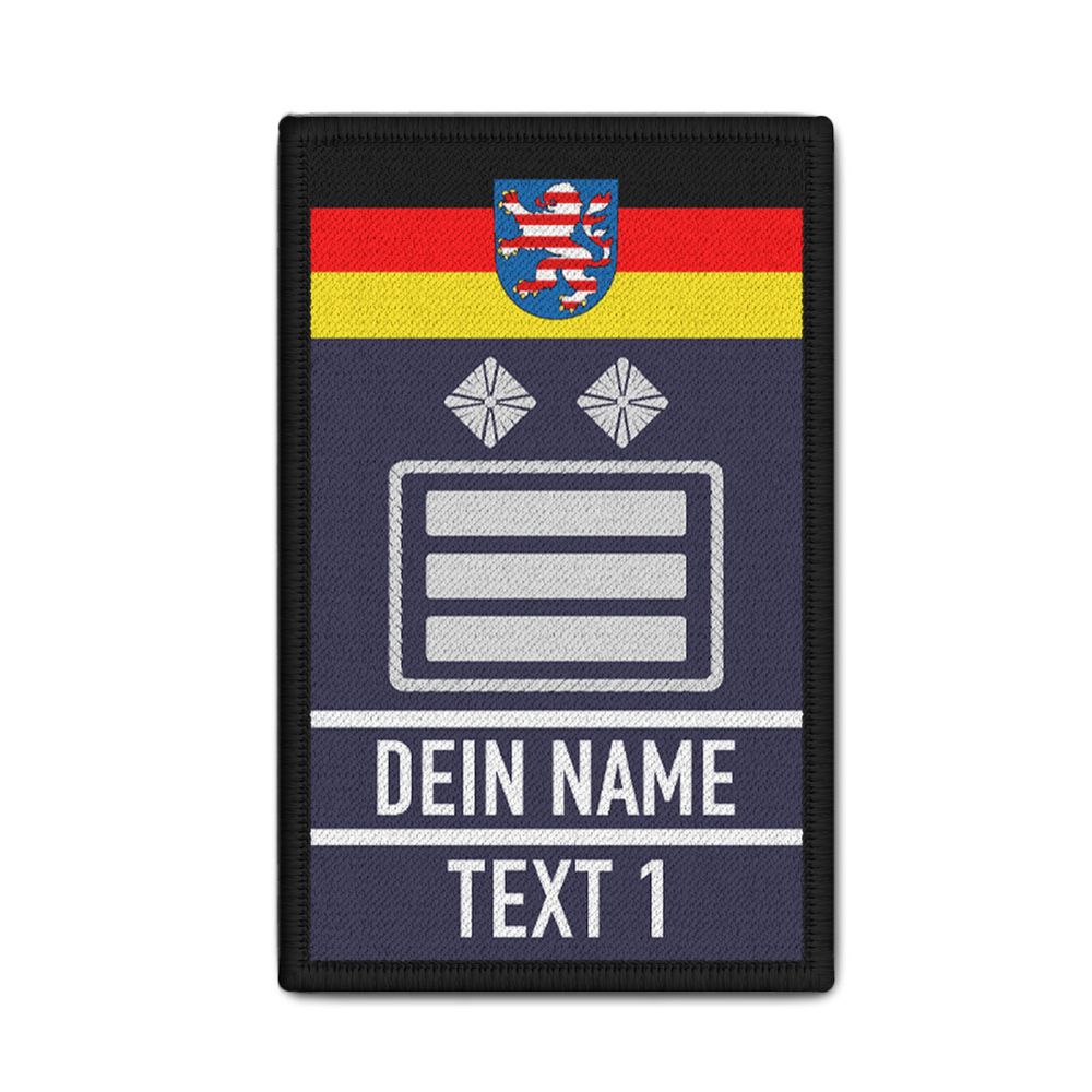 FF Fire Department Hesse Chief Fire Officer Rank Patch 9.8x6cm #44753