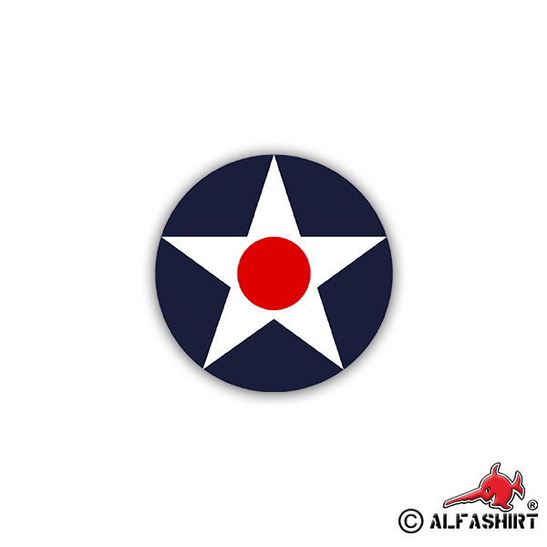 Aufkleber/Sticker USAAC Roundel USA Army Air Corps 1926-1941 Militär 7x7cm A2114