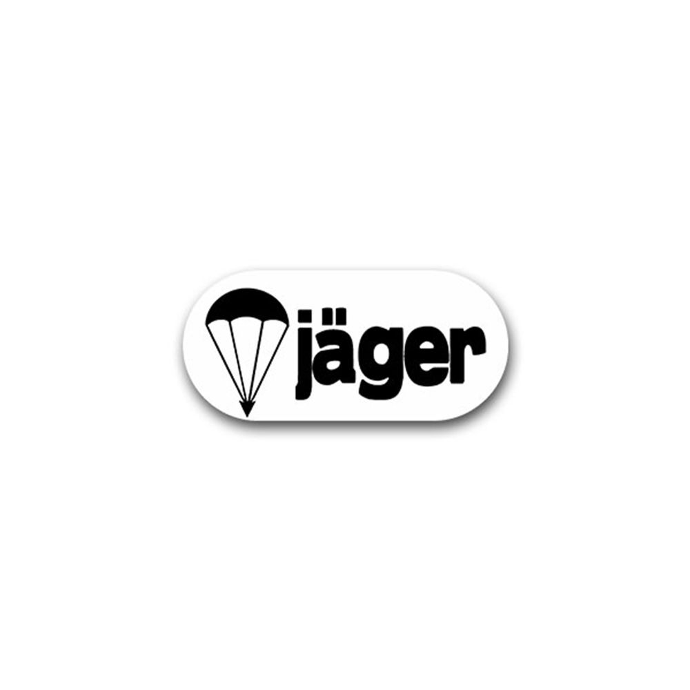 Sticker parachute hunter paratrooper Falli Bundeswehr 15x7cm A1783