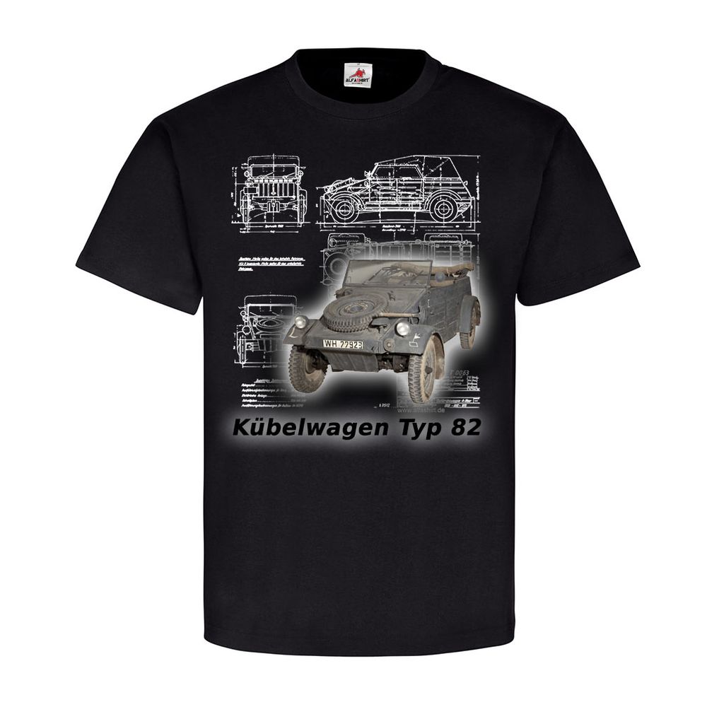 Kübelwagen Typ 82 FAN Geländewagen KDF-Wagen Kübel Oldtimer T Shirt #20327