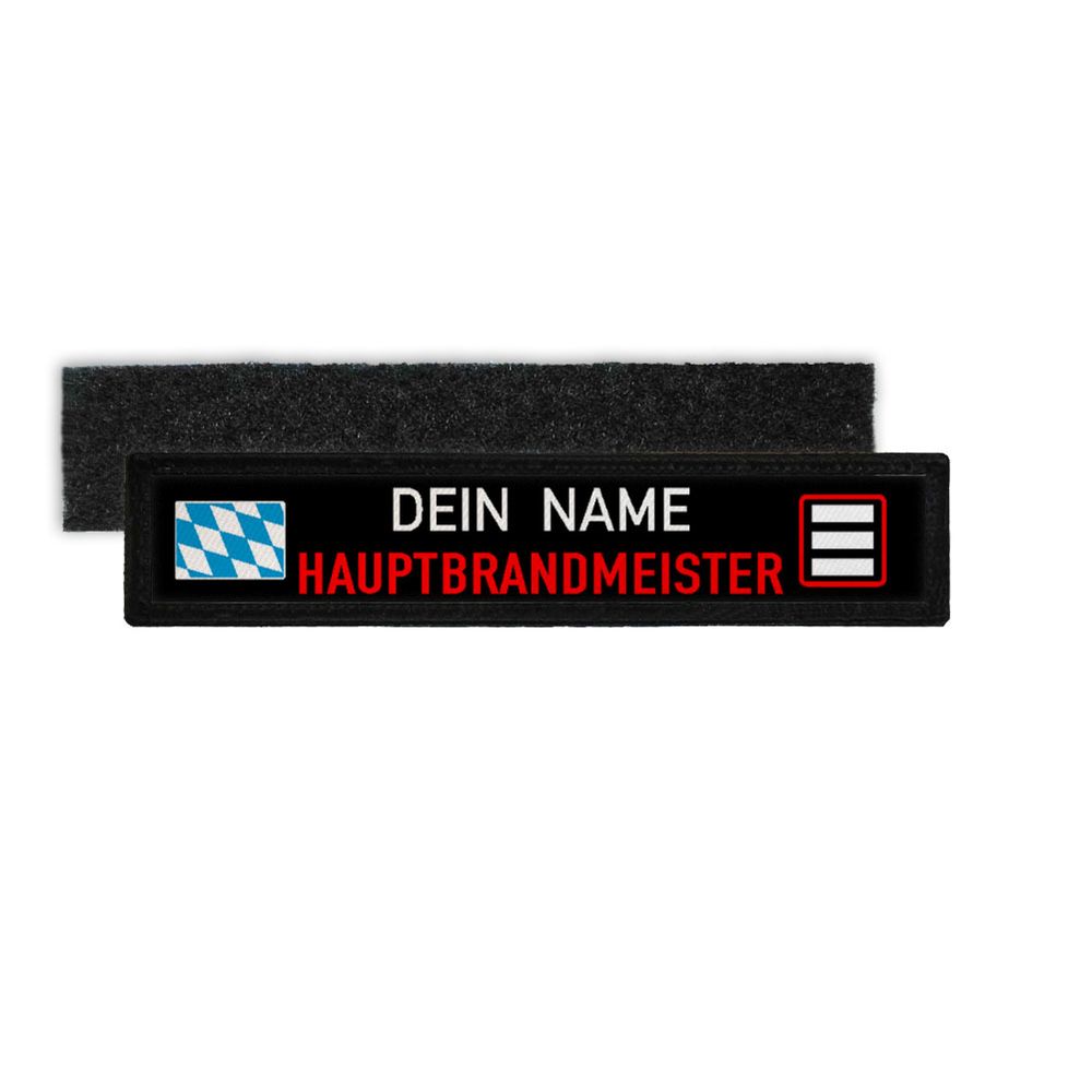 Chief Fire Brigade Bavaria Name Tag Patch Fire Brigade Rescue Service # 33277