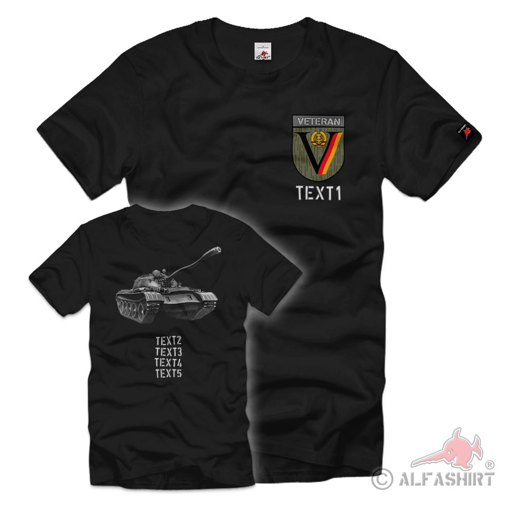 NVA T55 Wunschtext Nationale Volks Armee Panzer Panzerbataillon #40534