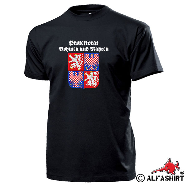 Protektorat Böhmen und Mähren Wappen Tschechien Deutschland - T Shirt #15590