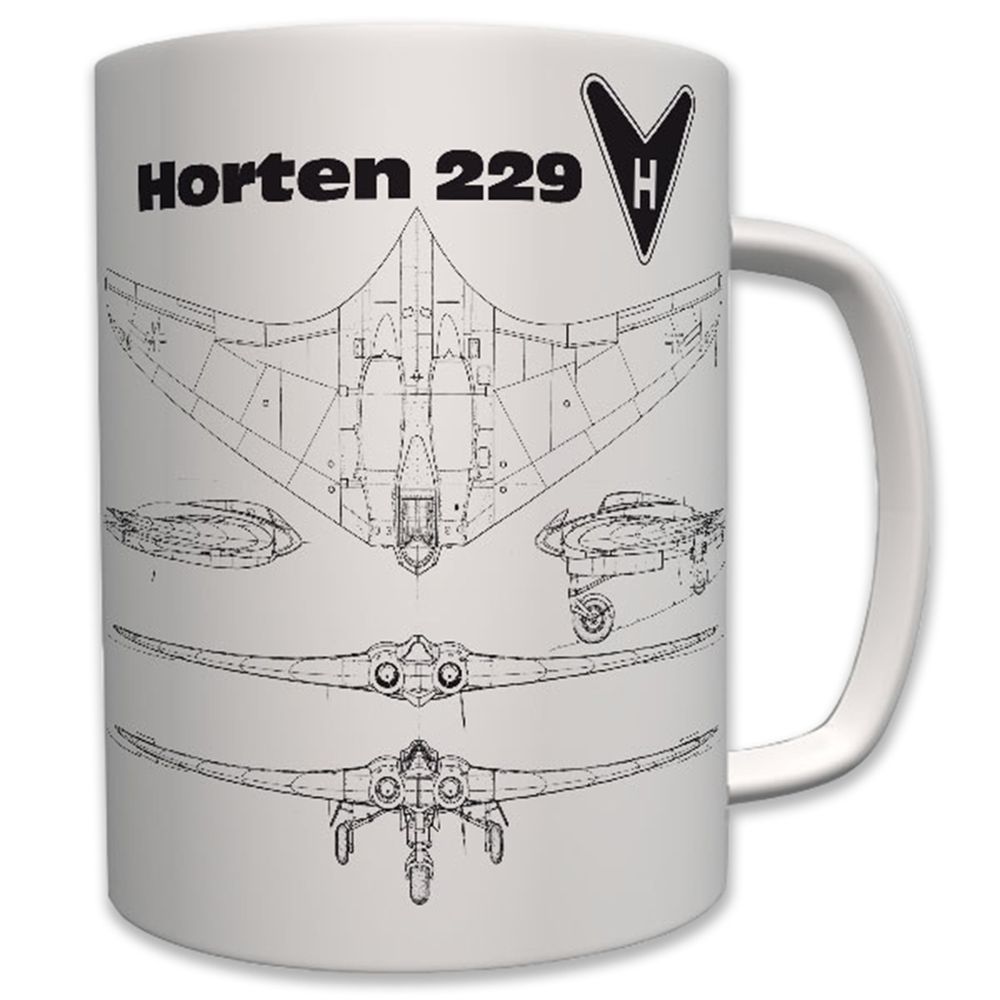 Horten 229 Bauzeichnung Nurflügler Luftwaffe H IX stealth LW  - Tasse #6231