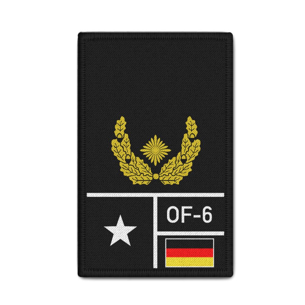Rank Patch Bundeswehr Heer Luftwaffe Marine Schwarz #BW-Patch