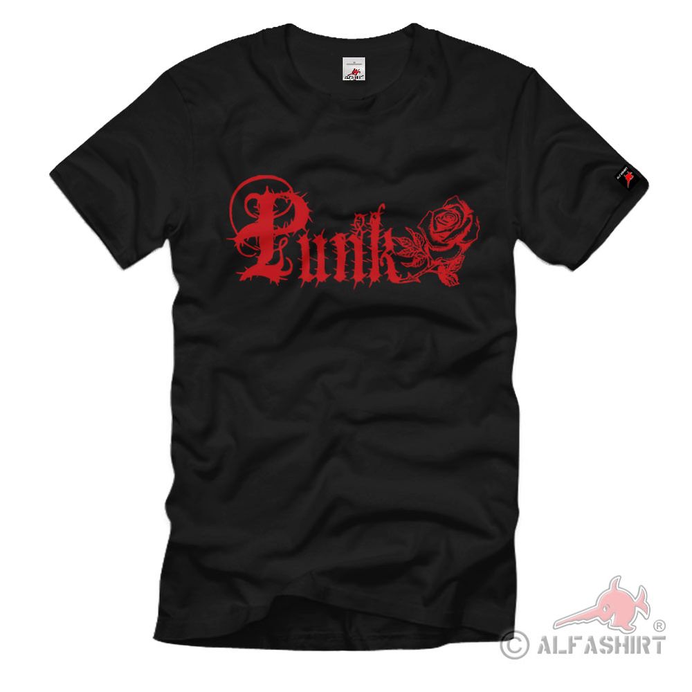 Punk Rose Rock Music Jugendkultur Punker Autonom - T Shirt #2159