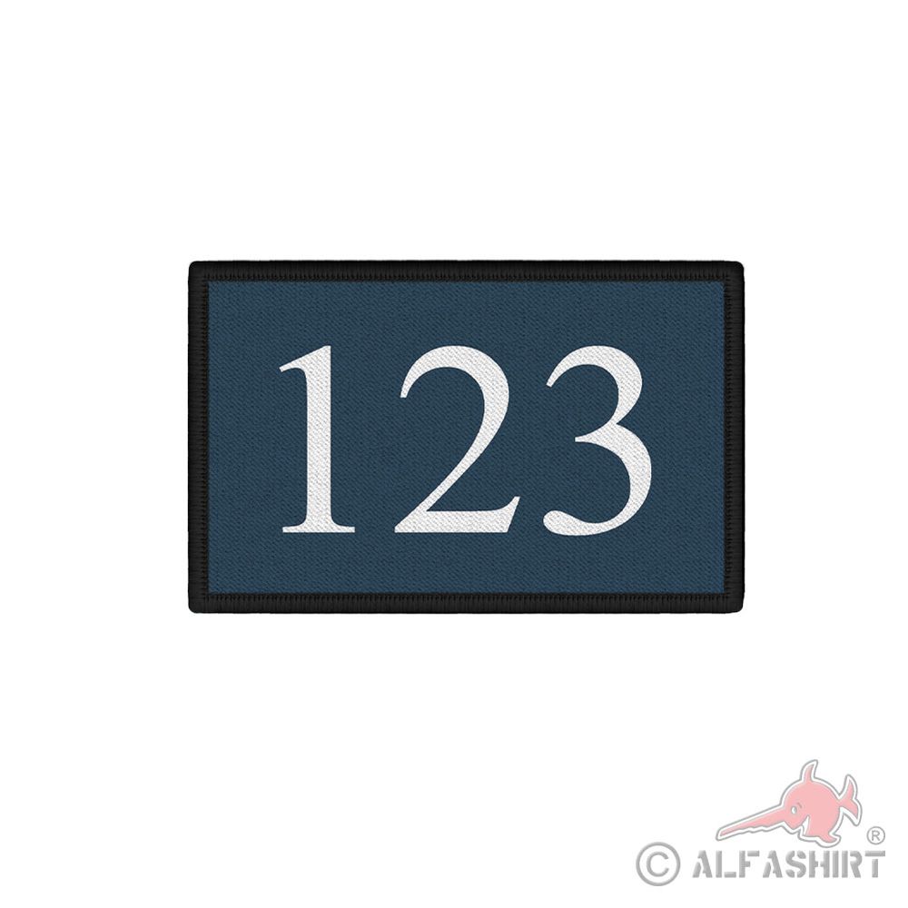 Patch personalisierbar 7,5x4,5 cm Kennzeichnung Dienstnummer #41361