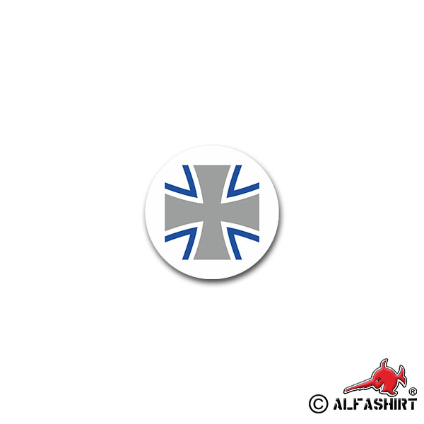 German Armed Forces (Bundeswehr) Cross Sticker, 7x7cm, A2639