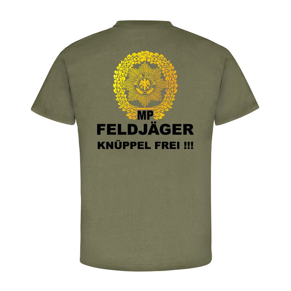 Feldjäger MP KNÜPPEL FREI!!! - Bundeswehr Bw Suum Cuique Polizei  T Shirt #8533