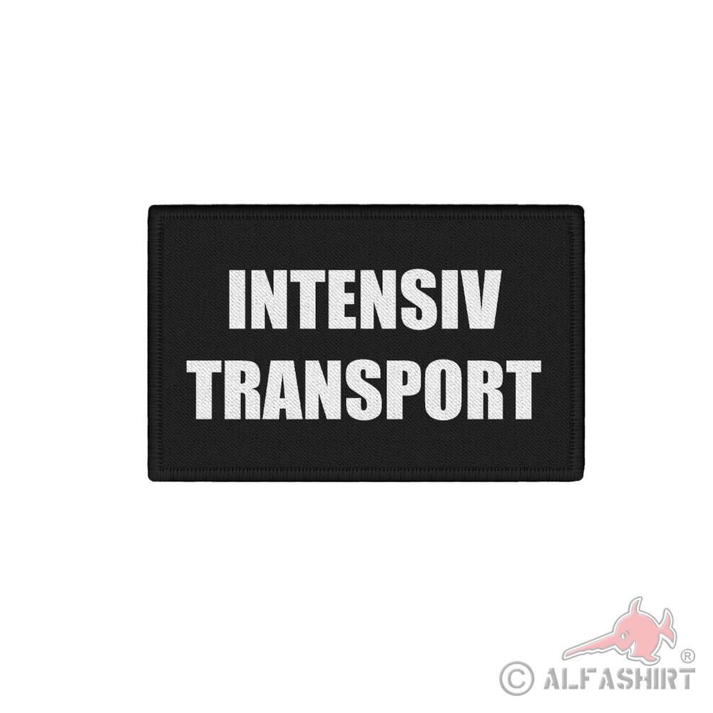 Patch INTENSIVTRANSPORT  Abzeichen RettSan NFS 7,5 x 4,5 cm #40835