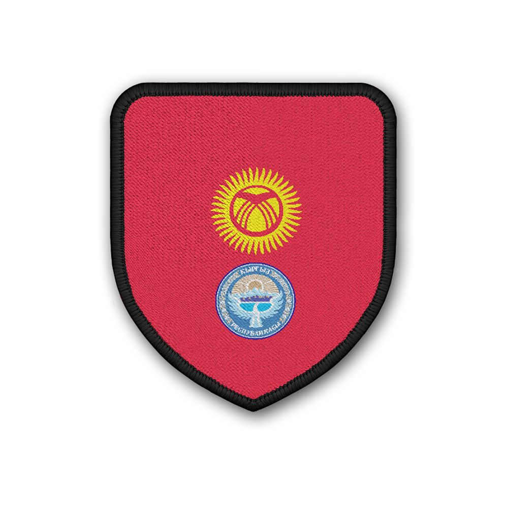 Patch Kyrgyzstan Bishkek Jeenbekov National Emblem Sun Mountains Wappen #21943