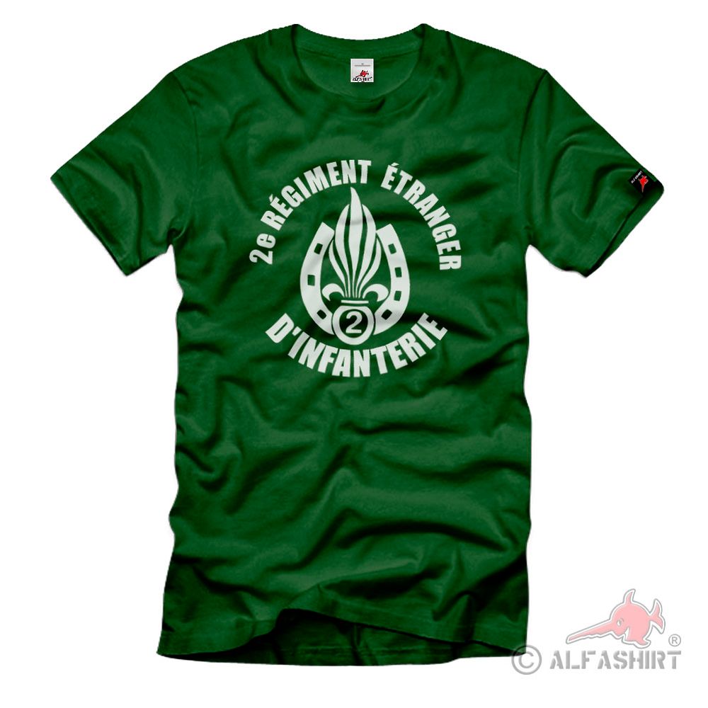2e Régiment Étranger d'Infanterie REI Legion Frendenlegion T-Shirt#37750