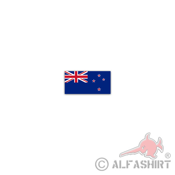 Sticker New Zealand Flag Zealand Pacific English 7x3,5cm A2996