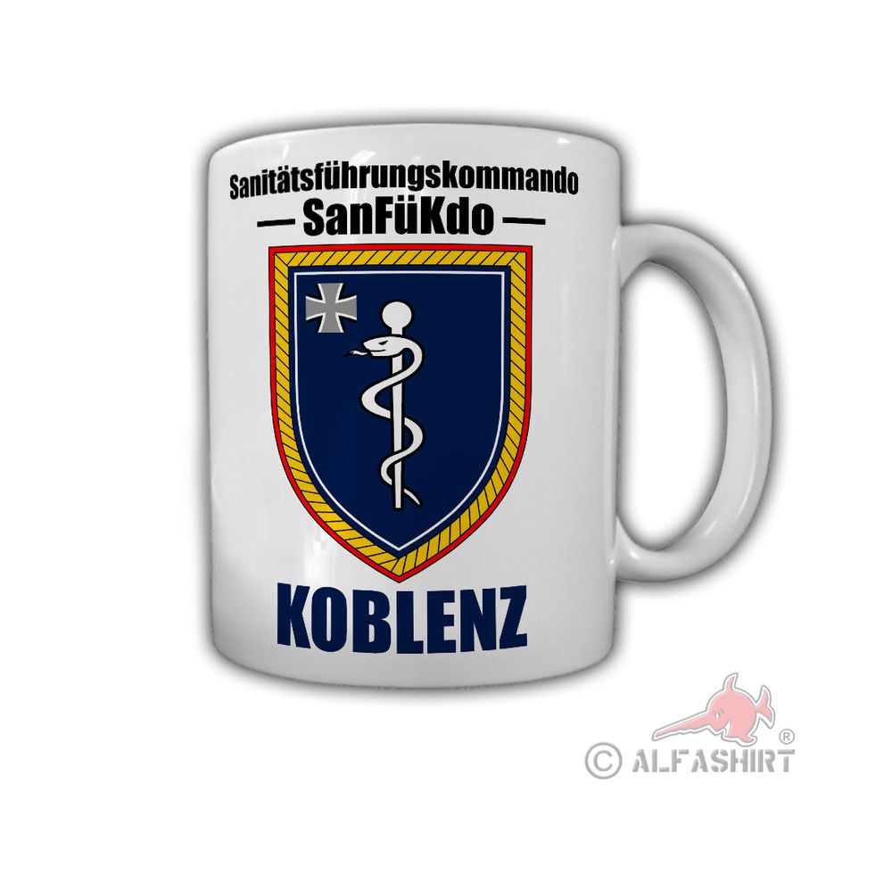 Sanitätsführungskommando BW Koblenz SanFüKdo Coat of Arms badge cup # 29155