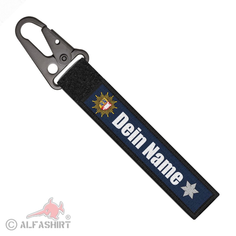 Schlüsselanhänger personalisiert Polizei Schleswig Holstein Dienst Uniform#41436