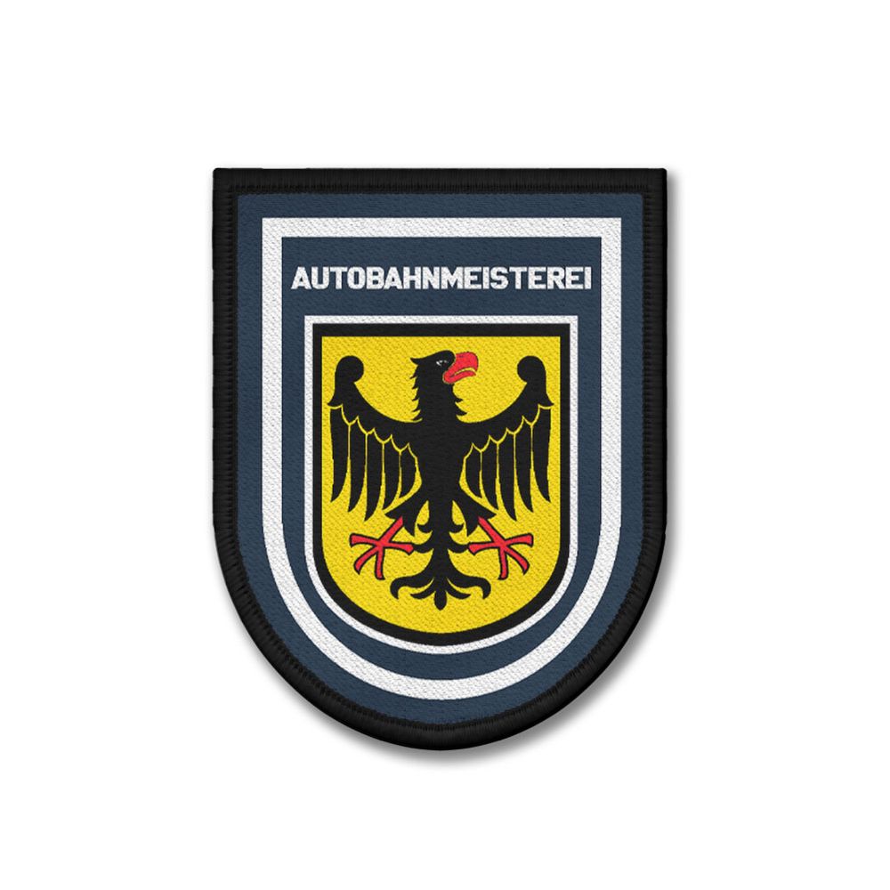 Patch 9x7cm Autobahnmeisterei Straßenbetrieb Dienst Erhaltung Pflege Prüfung#47173