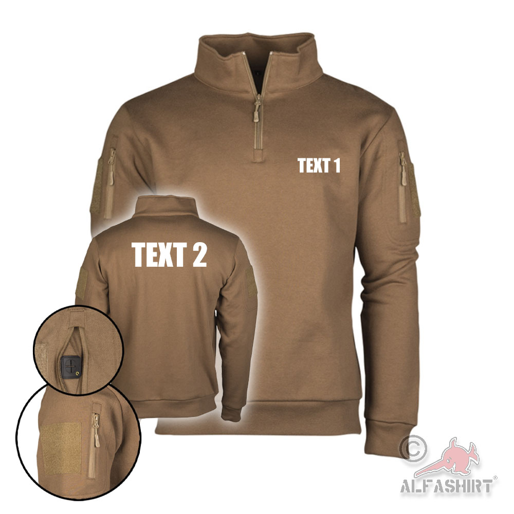 Tactical Pullover BW Custom Text Your Text Workwear Work #45438