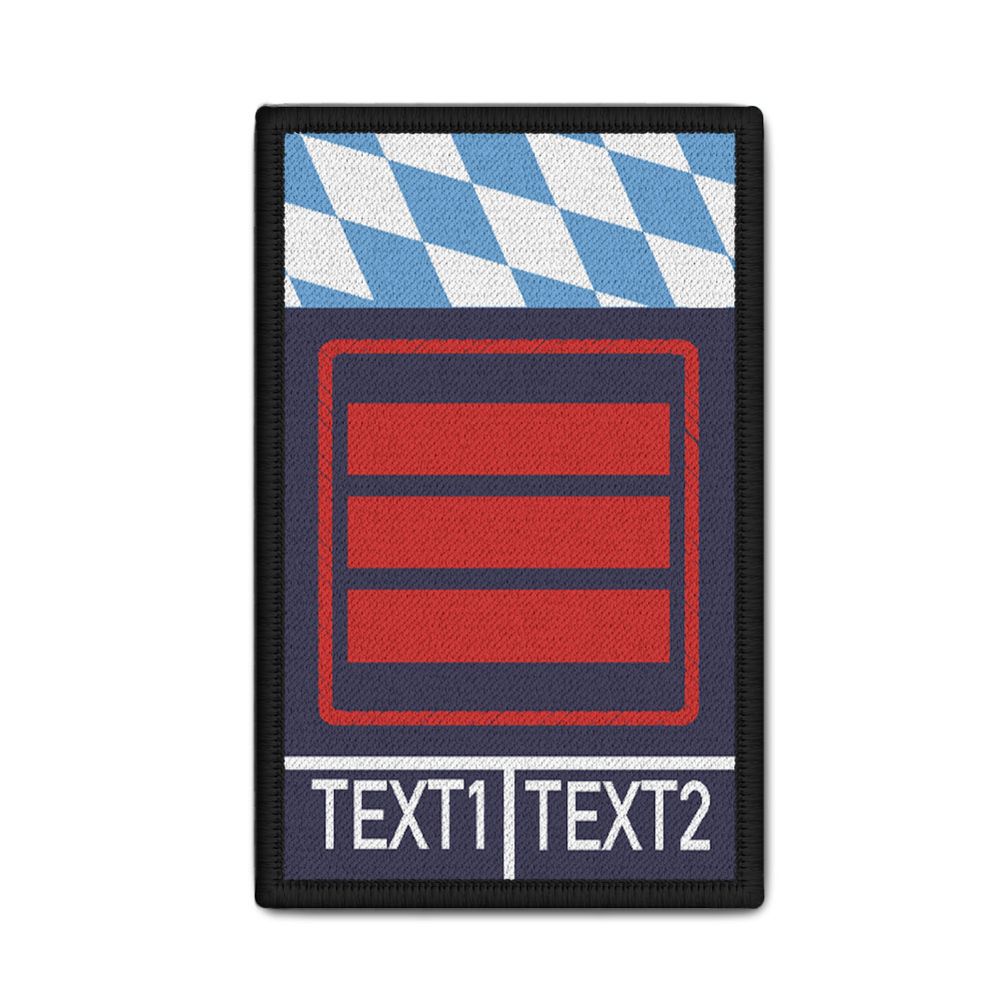Rank Patch Feuerwehr Dienstgrad Bayern Personalisiert OFM Feuer Brandwehr #35856