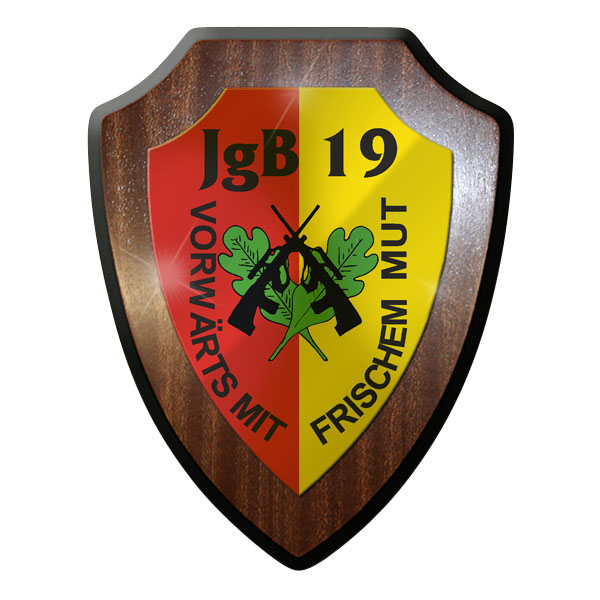 Wappenschild / Wandschild - JgB 19 Jäger Bataillon Österreich Austria #10088