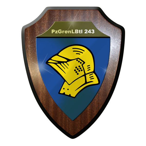 Wappenschild - Panzer Grenadier Lehr Bataillon 243 PzGrenLBtl #10182 w