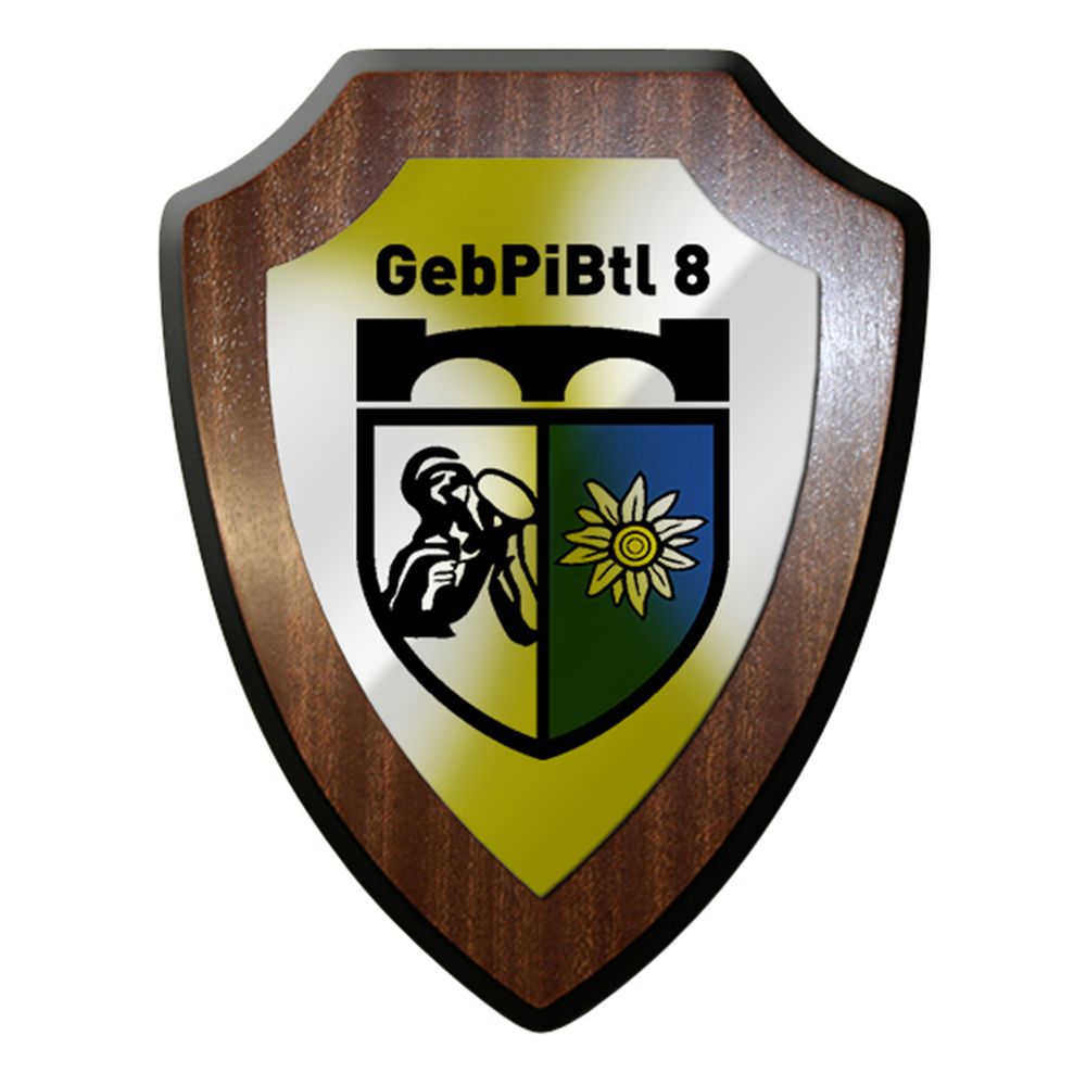 Wappenschild / Wandschild - Gebirgspionierbataillon 8 Bundeswehr #12417