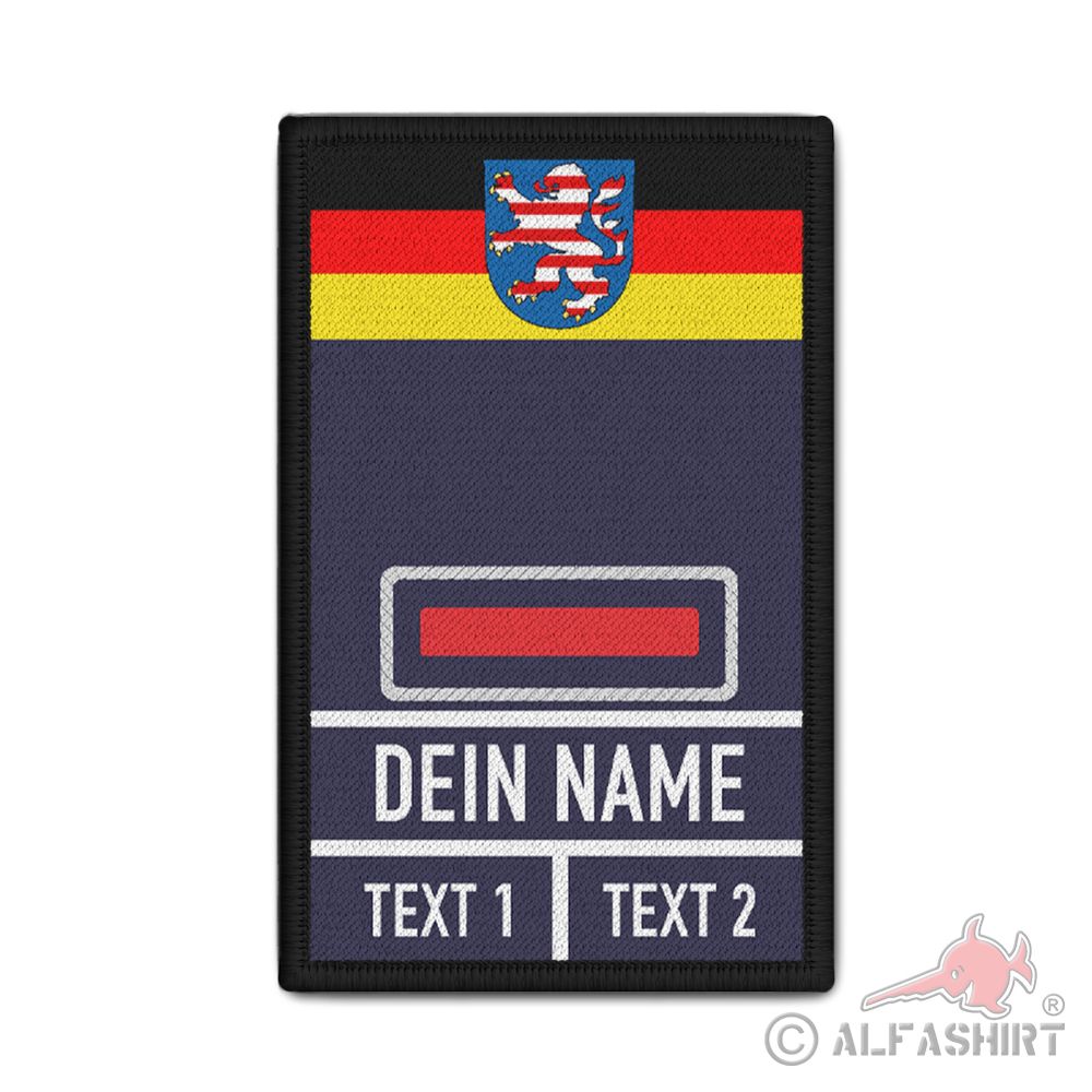 Rank Patch Feuerwehr Löschmeister Hessen Dienstgrad Berufsfeuerwehr BF #37835