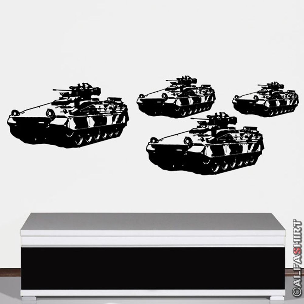 Wall Decal Spz Marder Column Bundeswehr Panzergrenadier PzGren 120x41cm # A2887