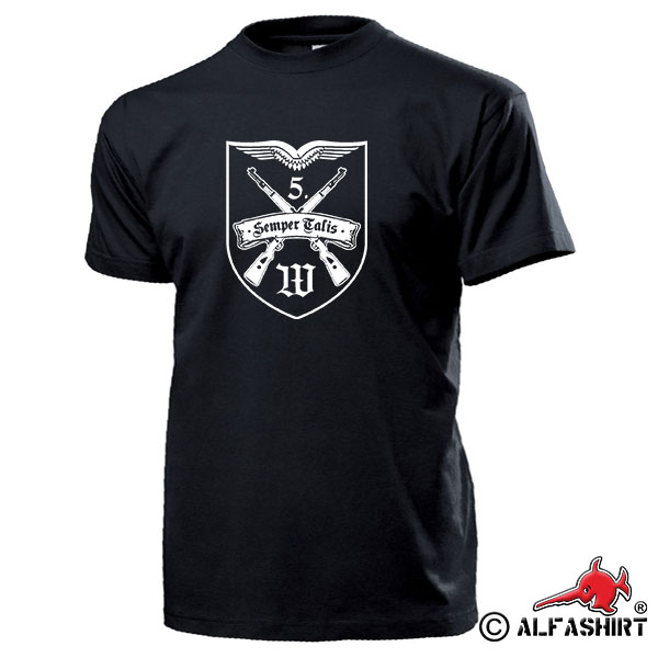5 Kompanie WachBtl BMVg Wachbataillon BW Flieger Bund Einheit - T Shirt #16237