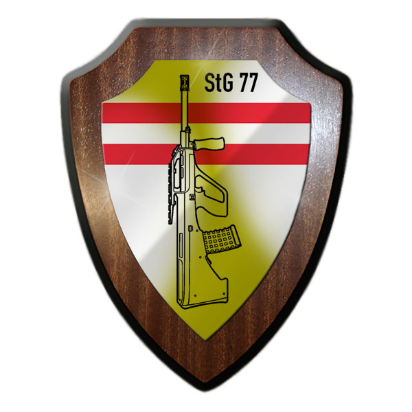 Heraldic shield / wall shield StG 77 Aug Austria Waffen Gewehr Bundesheer # 10178