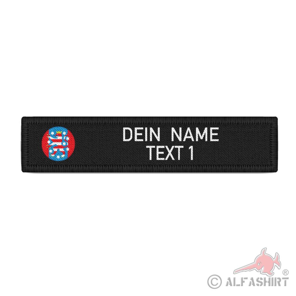 Namenspatch personalisiert Freistaat Thüringen Wappen TH Bundesland  #42517