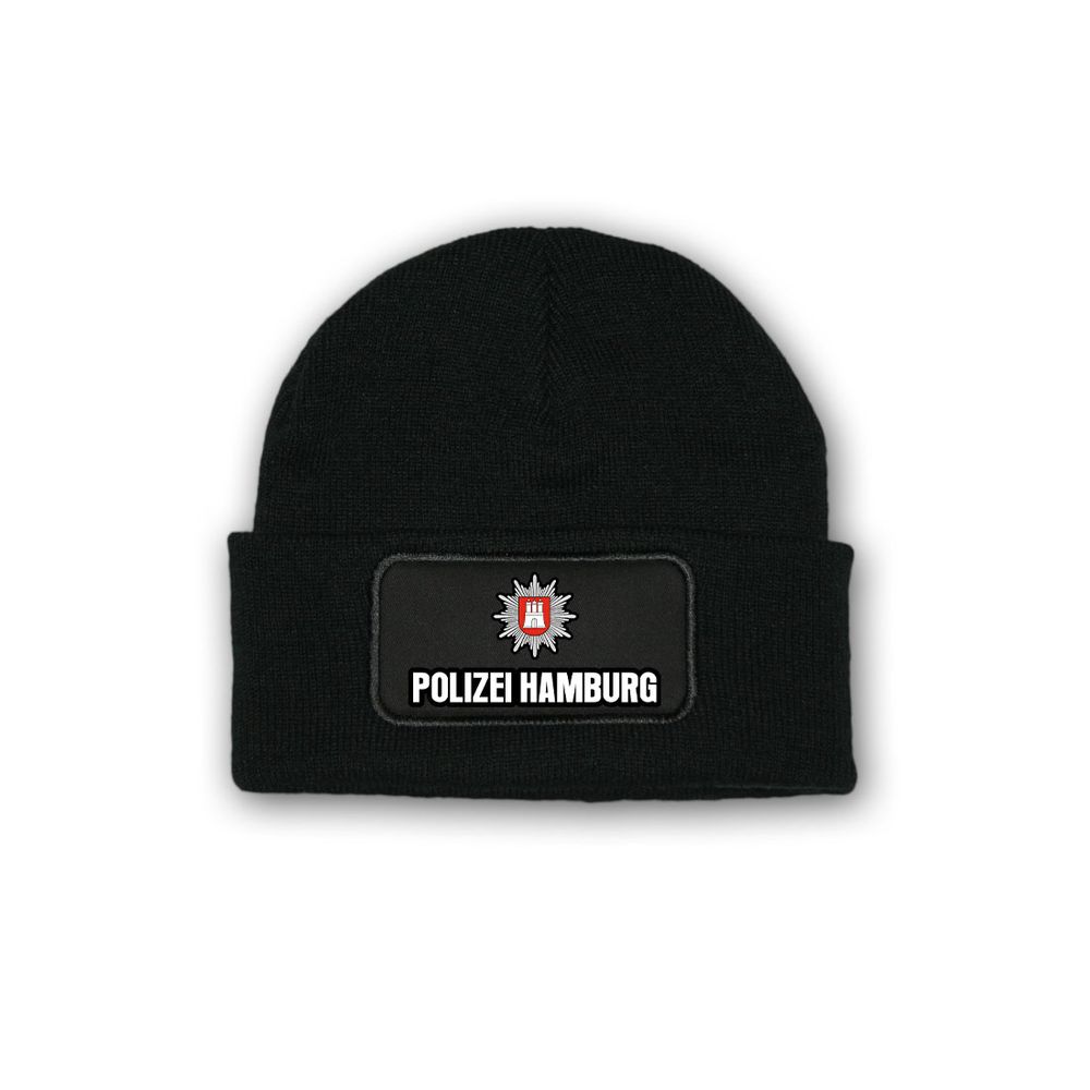 Beanie Mütze Winter Polizei Hamburg Polizeistern Dienst #42343