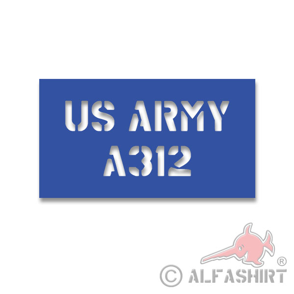 Paint Stencil Stickers A312 Stencil America Lettering 38x17cm # A4511