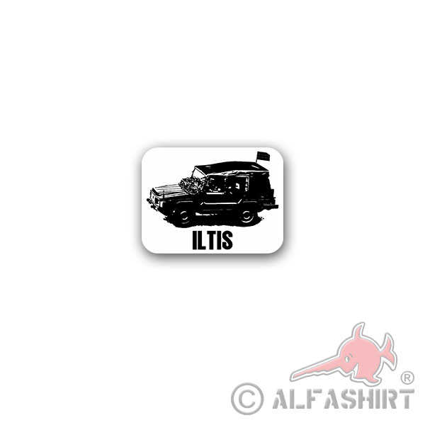 Sticker Iltis Geländewagen BW Kübelwagen Militärfahrzeug Militär 9x7cm A3393