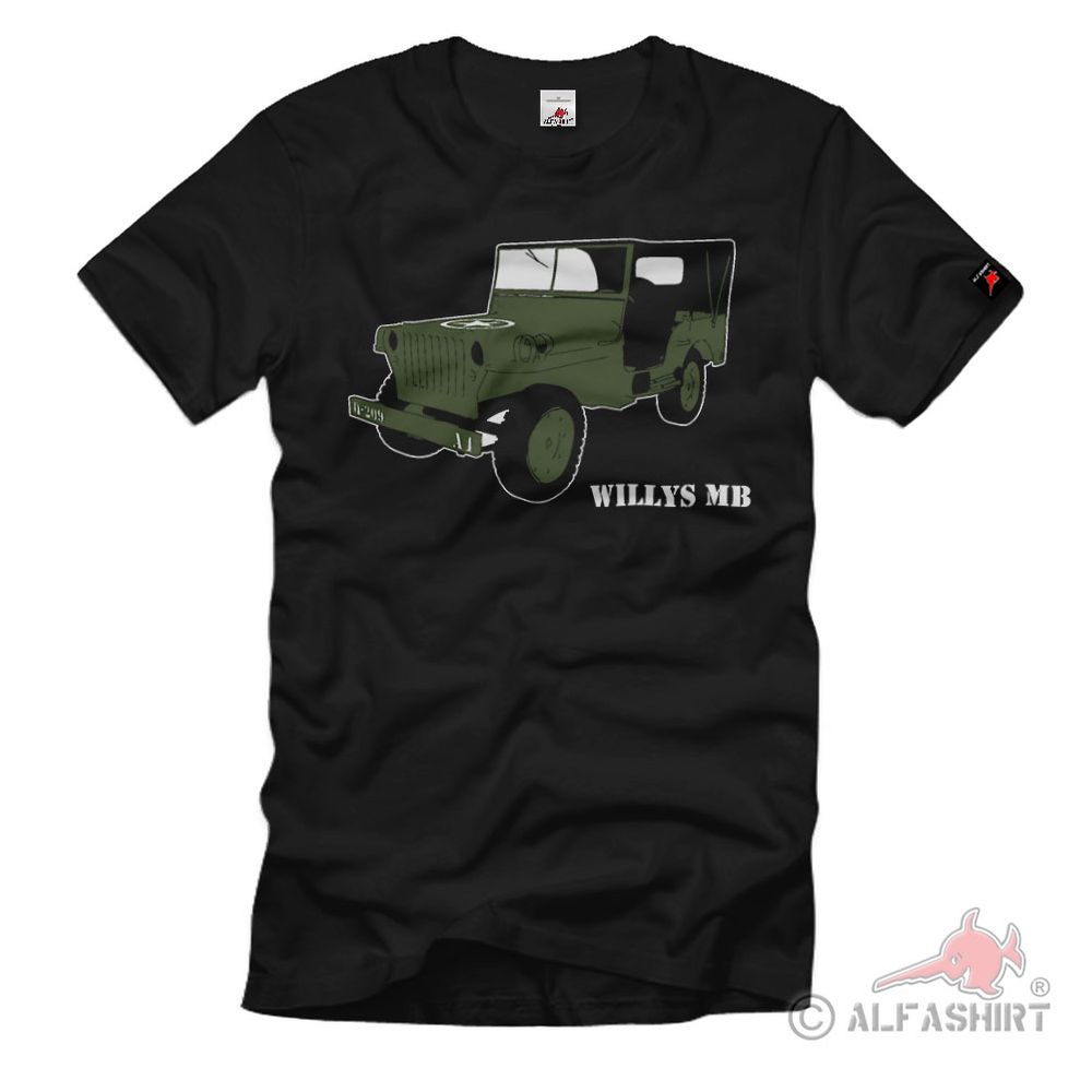Army Willys MB US Streitkräfte Geländewagen Truck Militär WK2 T-Shirt#503