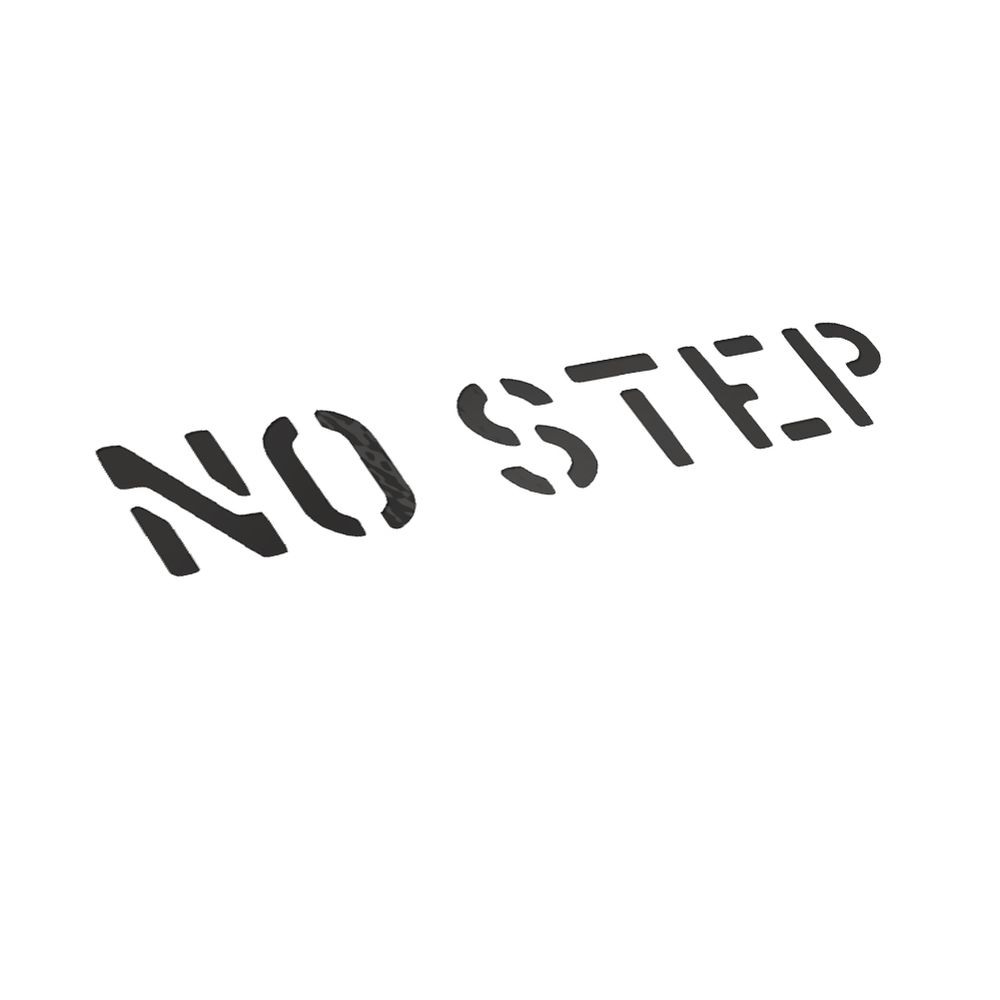 no step Stencil Aufkleber Bundeswehr passend für Mercedes Benz G 9x45cm  A4984