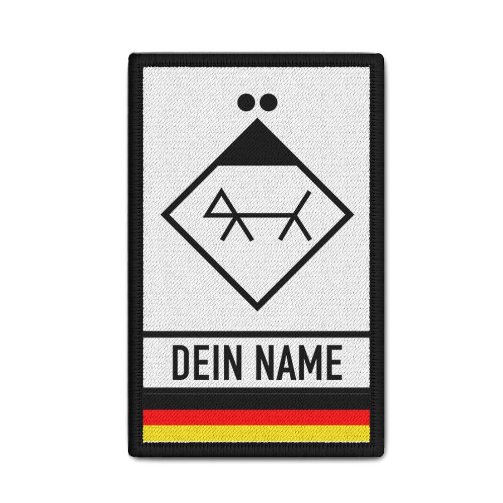 Rank Patch 9,8x6cm Gruppenfüher Rettungshund Führer Feuerwehr #48006