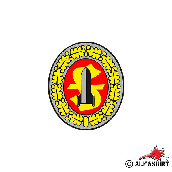Aufkleber/Sticker Munitionfachpersonal Abzeichen ISAF KFOR SFOR 7x6cm #A974