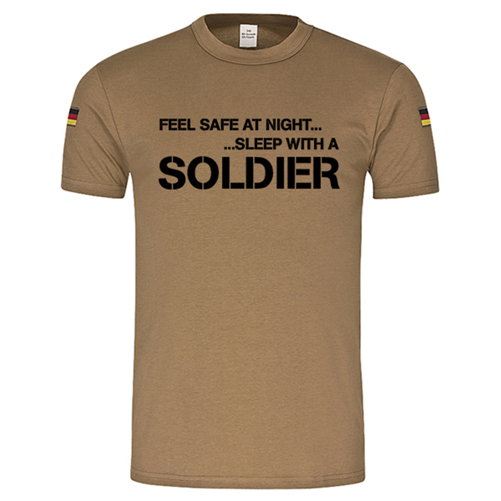 BW Tropen Feel Safe at Night, Sleep with A Soldier original BW Tropenshirt#14967